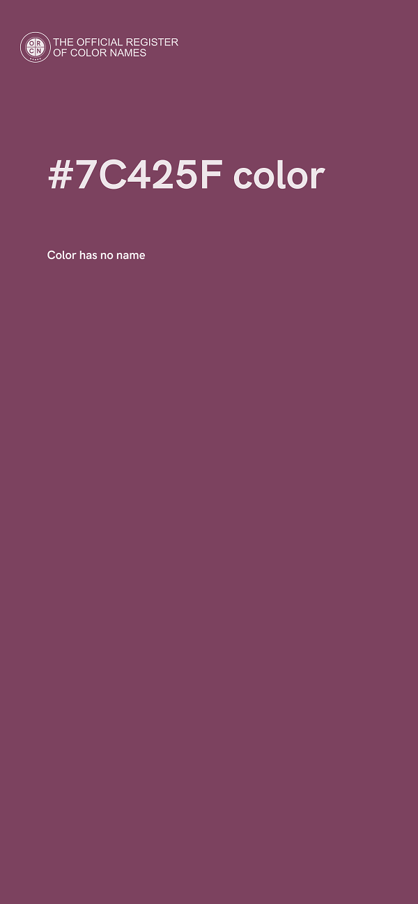 #7C425F color image