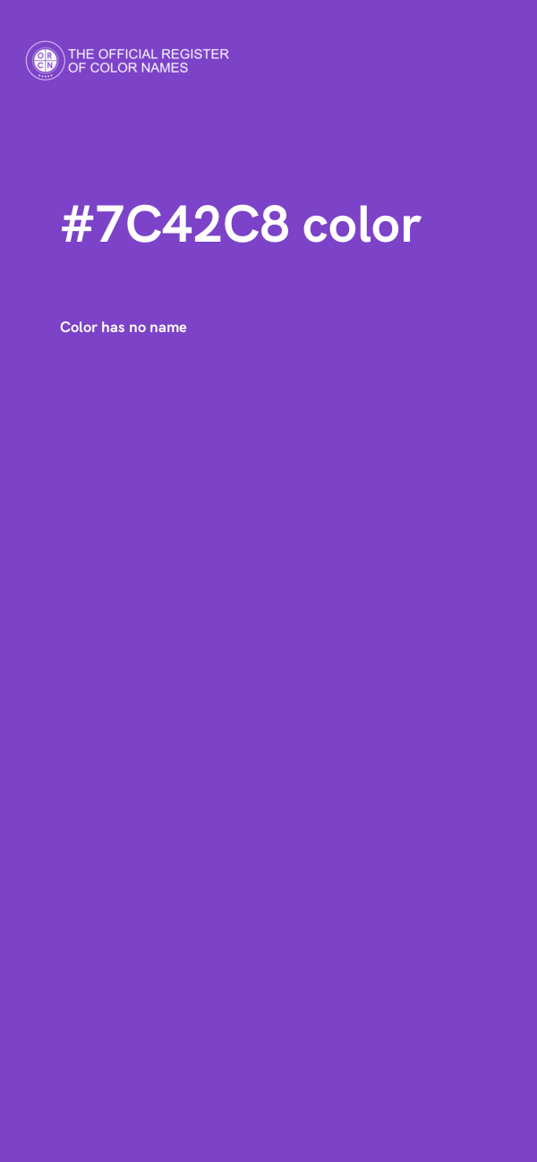 #7C42C8 color image