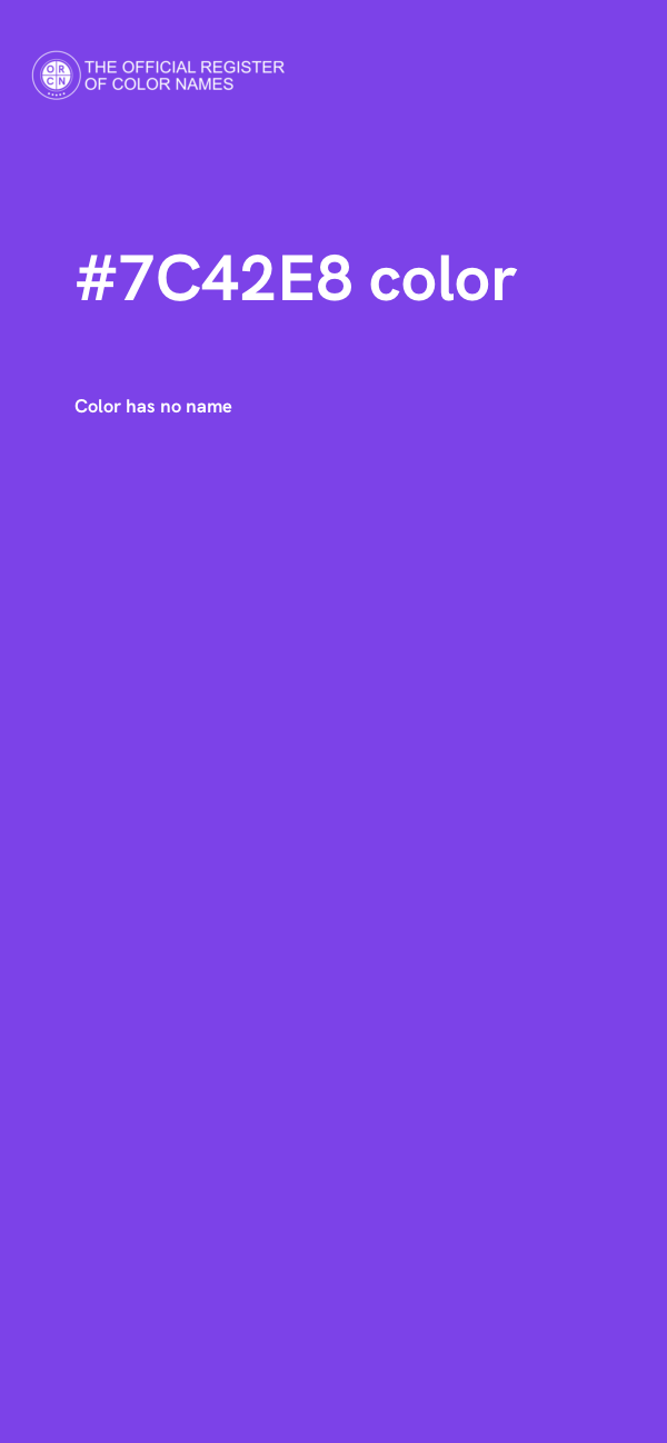 #7C42E8 color image