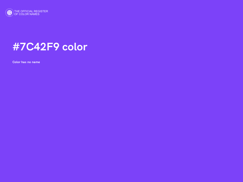 #7C42F9 color image