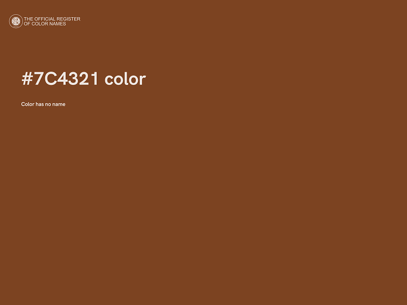 #7C4321 color image