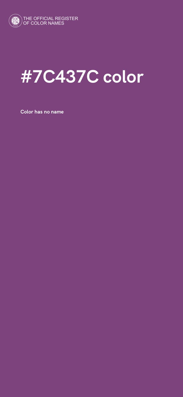 #7C437C color image