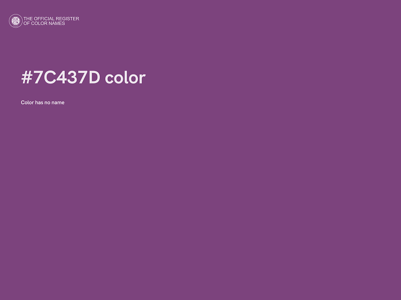 #7C437D color image