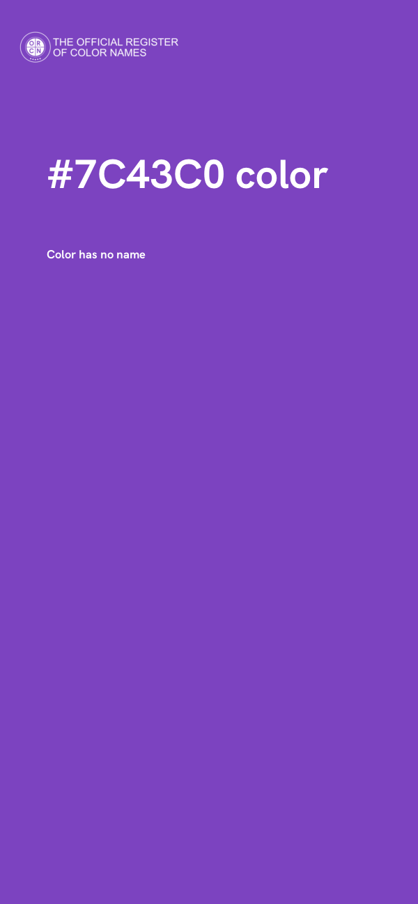 #7C43C0 color image