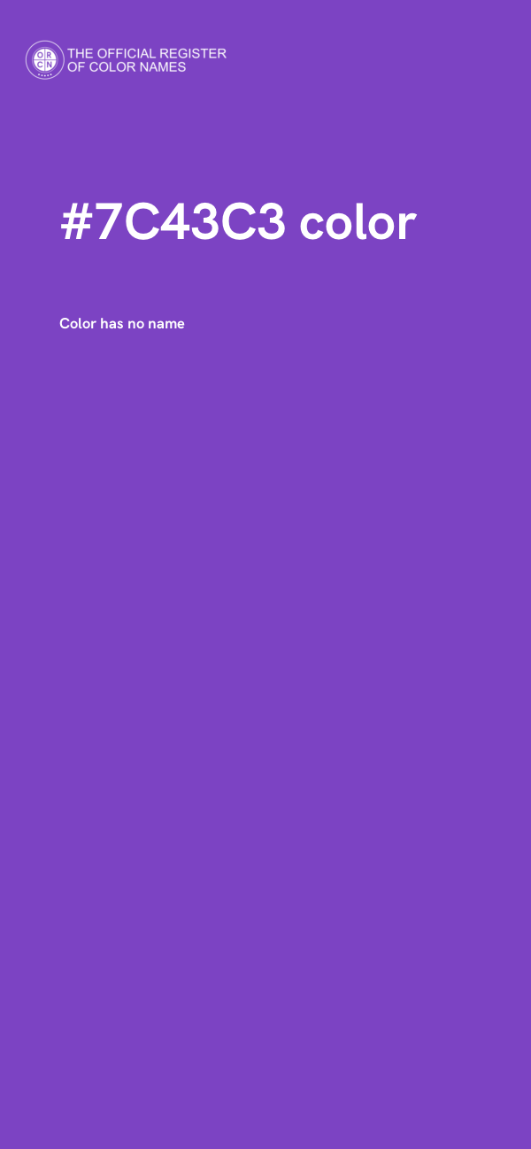 #7C43C3 color image