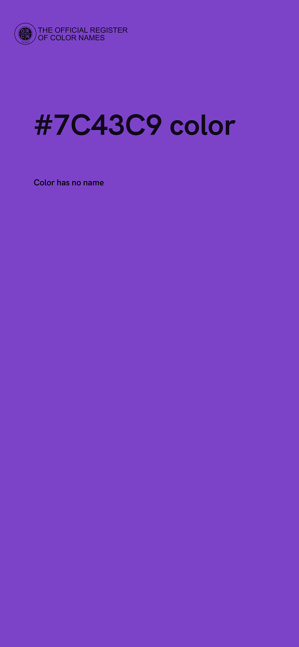 #7C43C9 color image