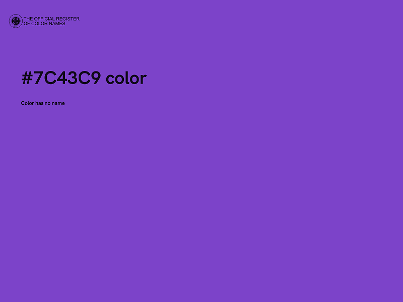 #7C43C9 color image