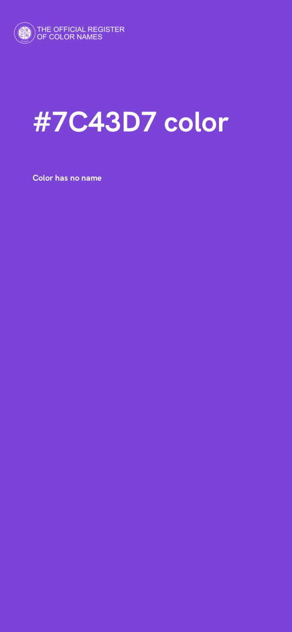 #7C43D7 color image
