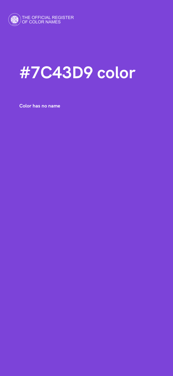 #7C43D9 color image