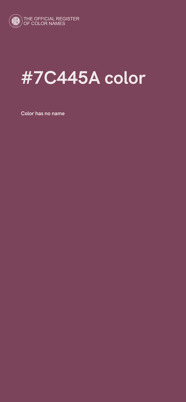 #7C445A color image