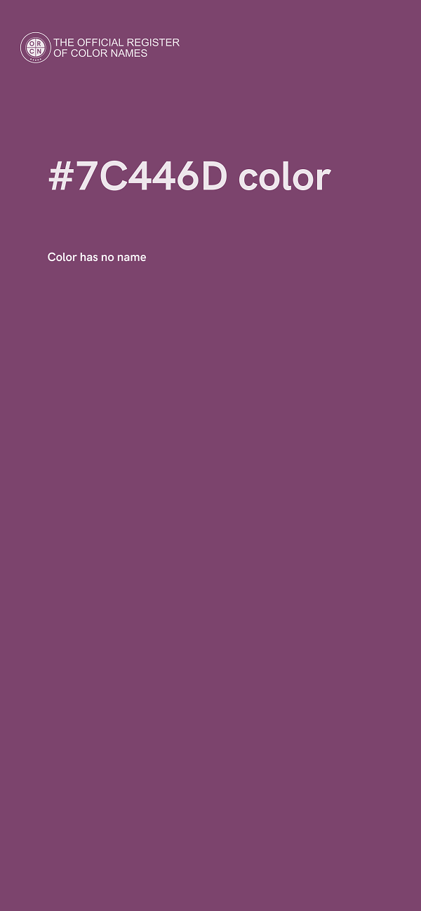 #7C446D color image