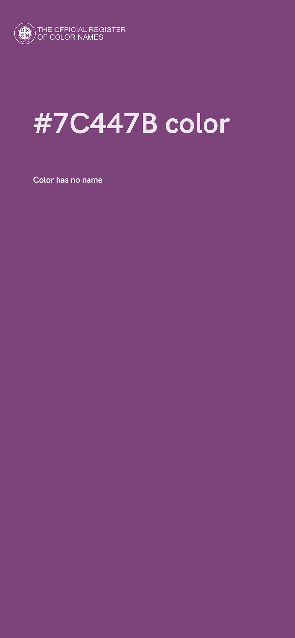 #7C447B color image