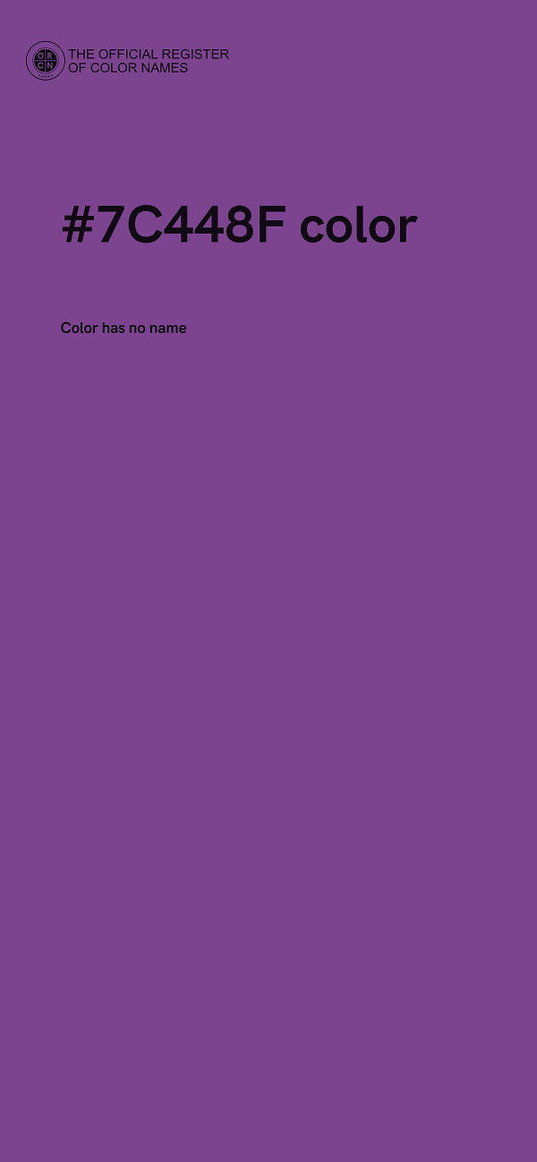 #7C448F color image
