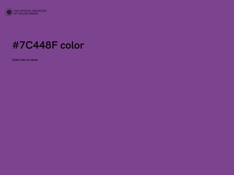 #7C448F color image