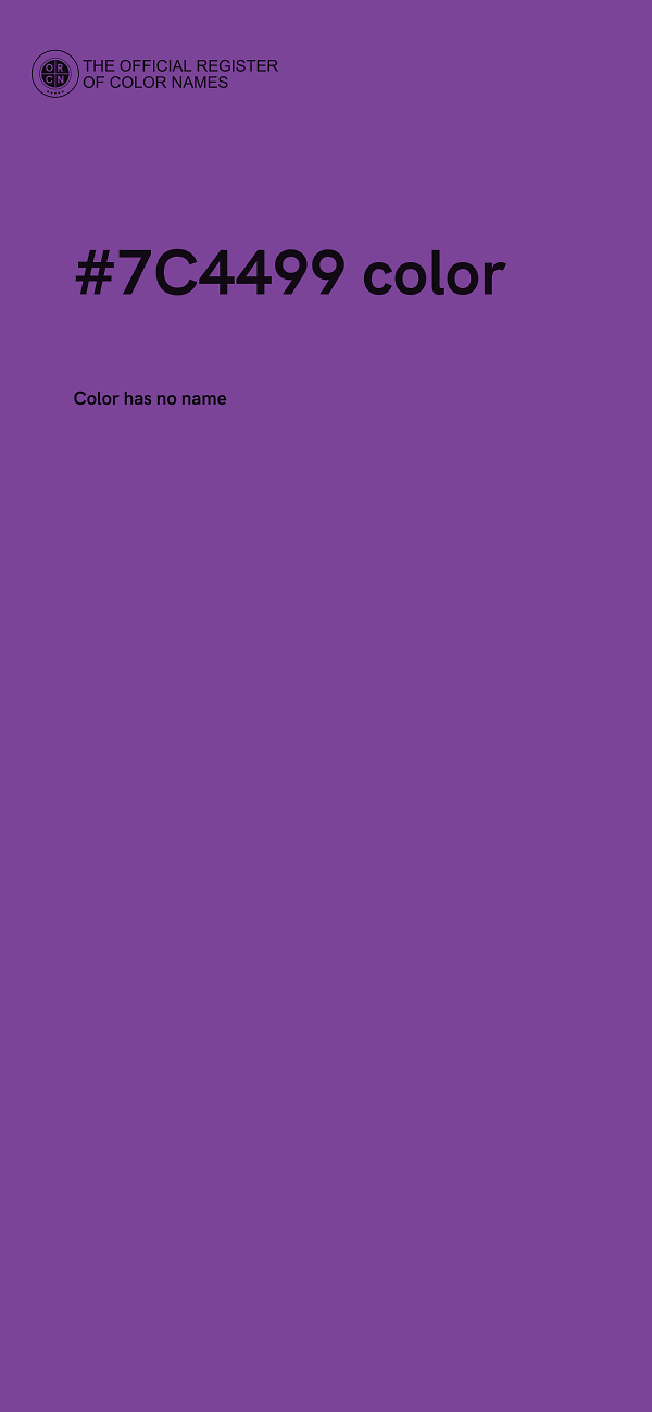 #7C4499 color image