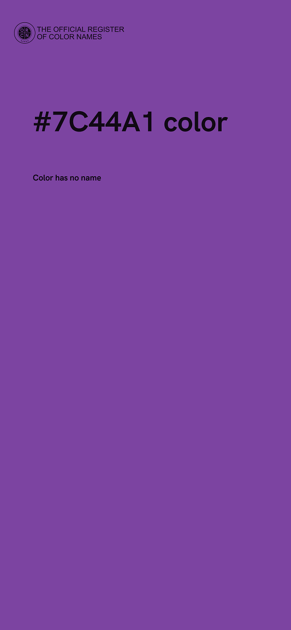 #7C44A1 color image