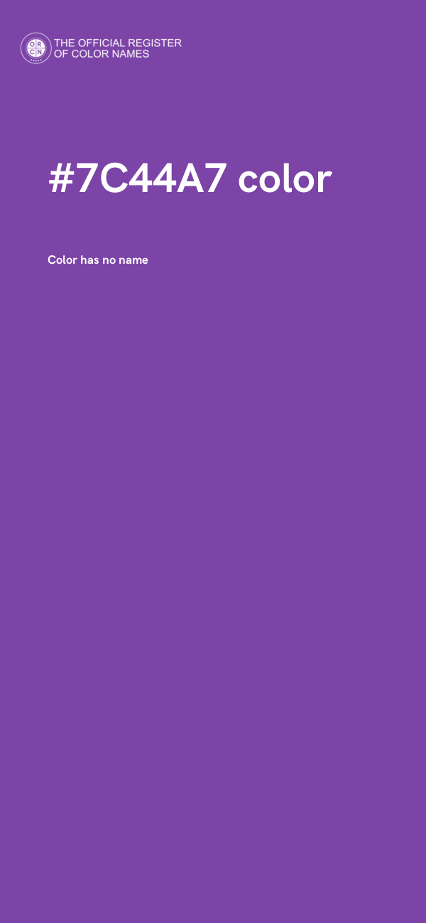 #7C44A7 color image