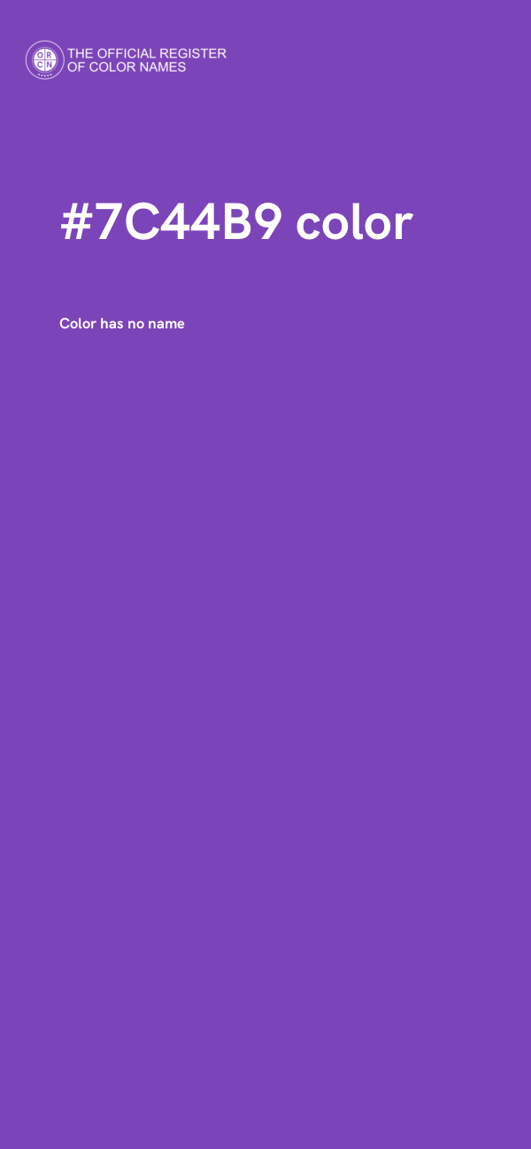 #7C44B9 color image