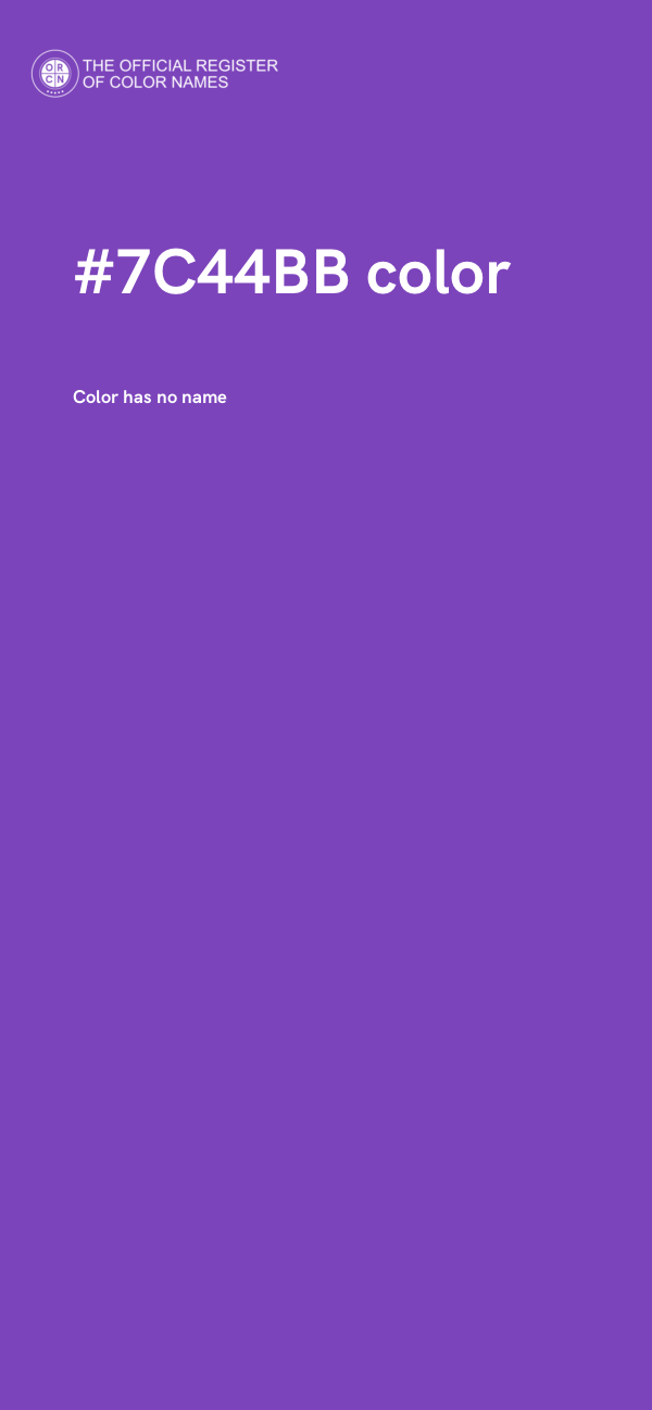 #7C44BB color image