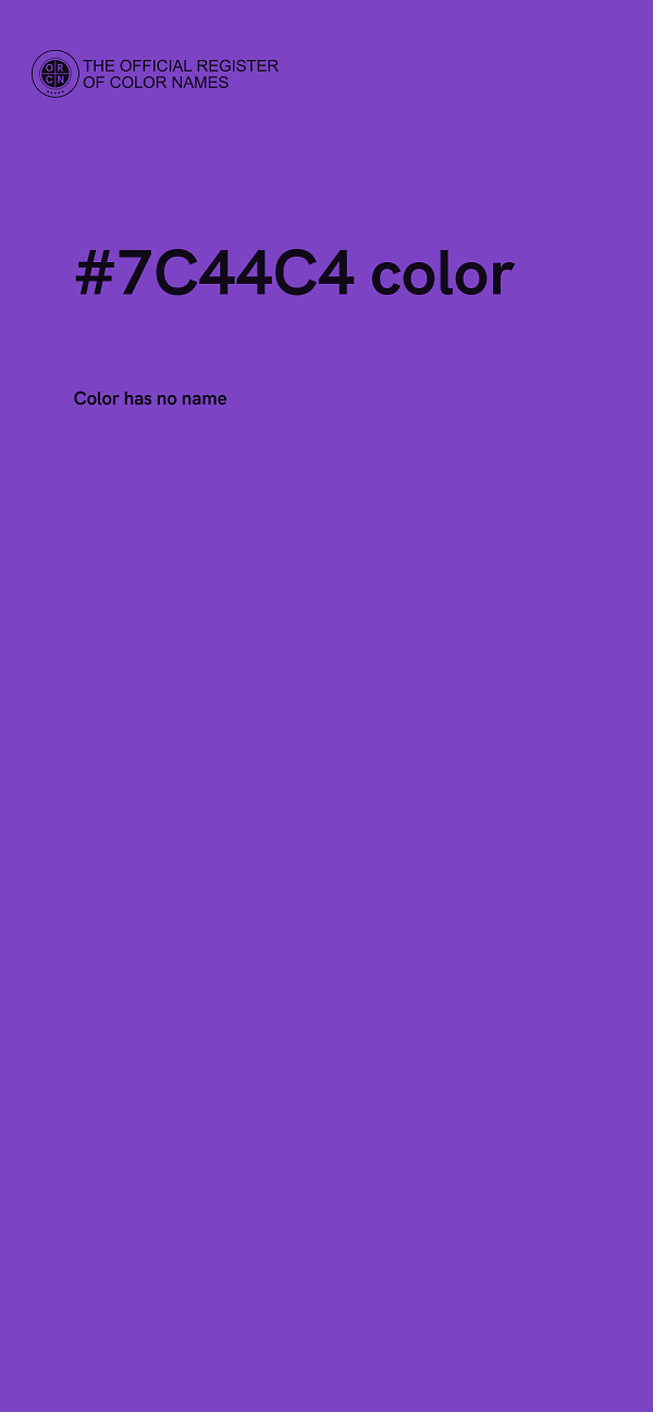 #7C44C4 color image