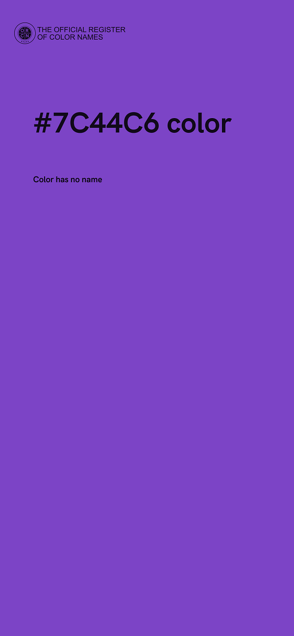 #7C44C6 color image