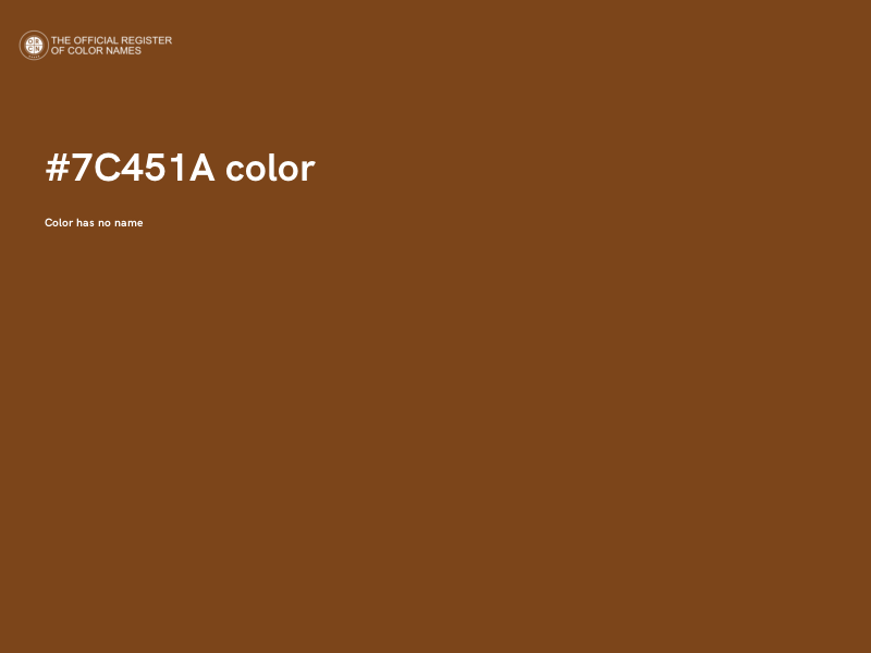 #7C451A color image