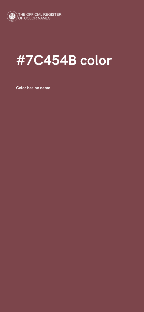#7C454B color image