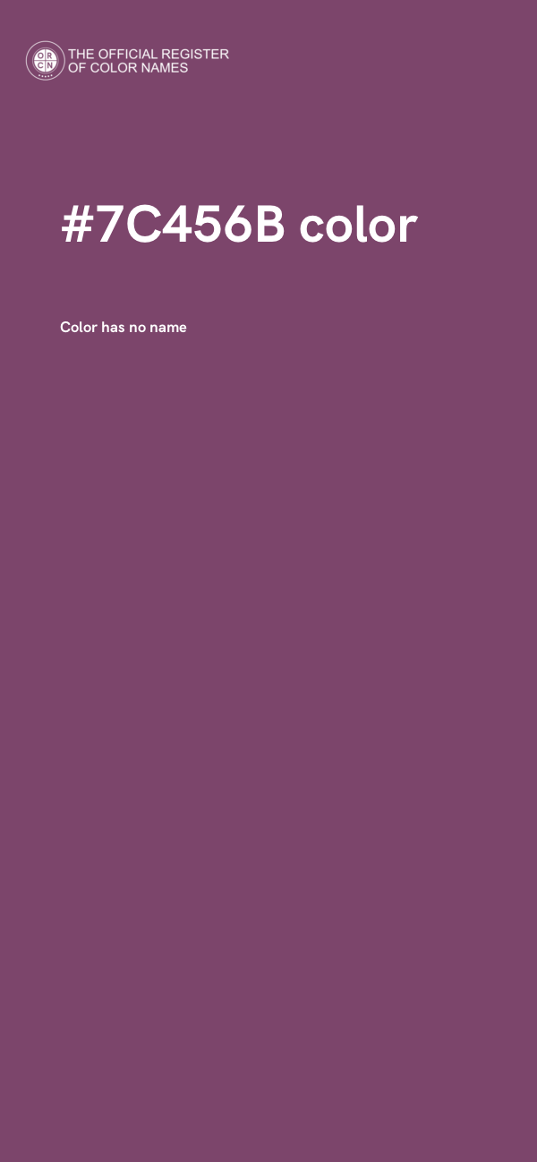 #7C456B color image