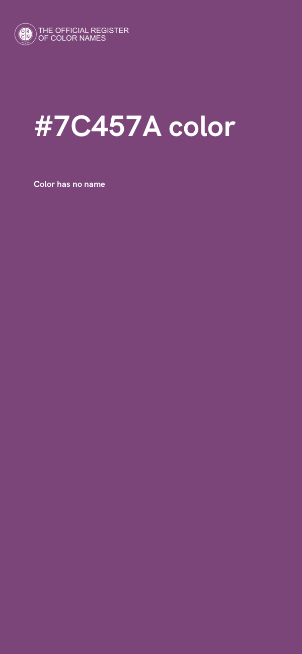 #7C457A color image