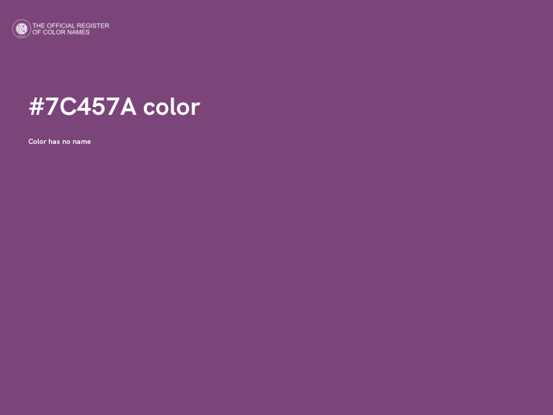 #7C457A color image