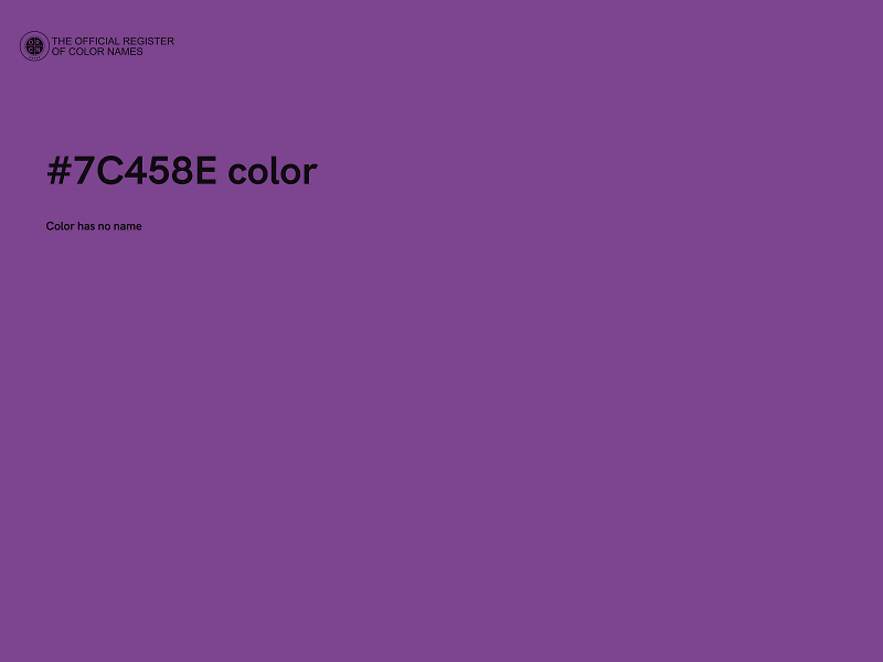 #7C458E color image