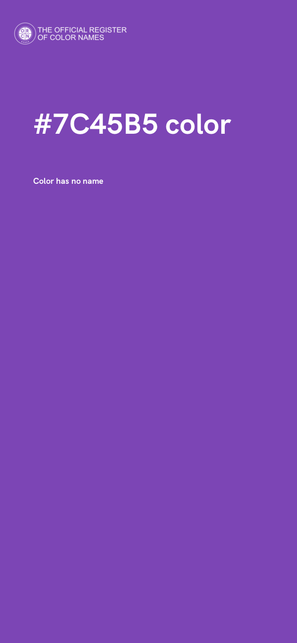 #7C45B5 color image