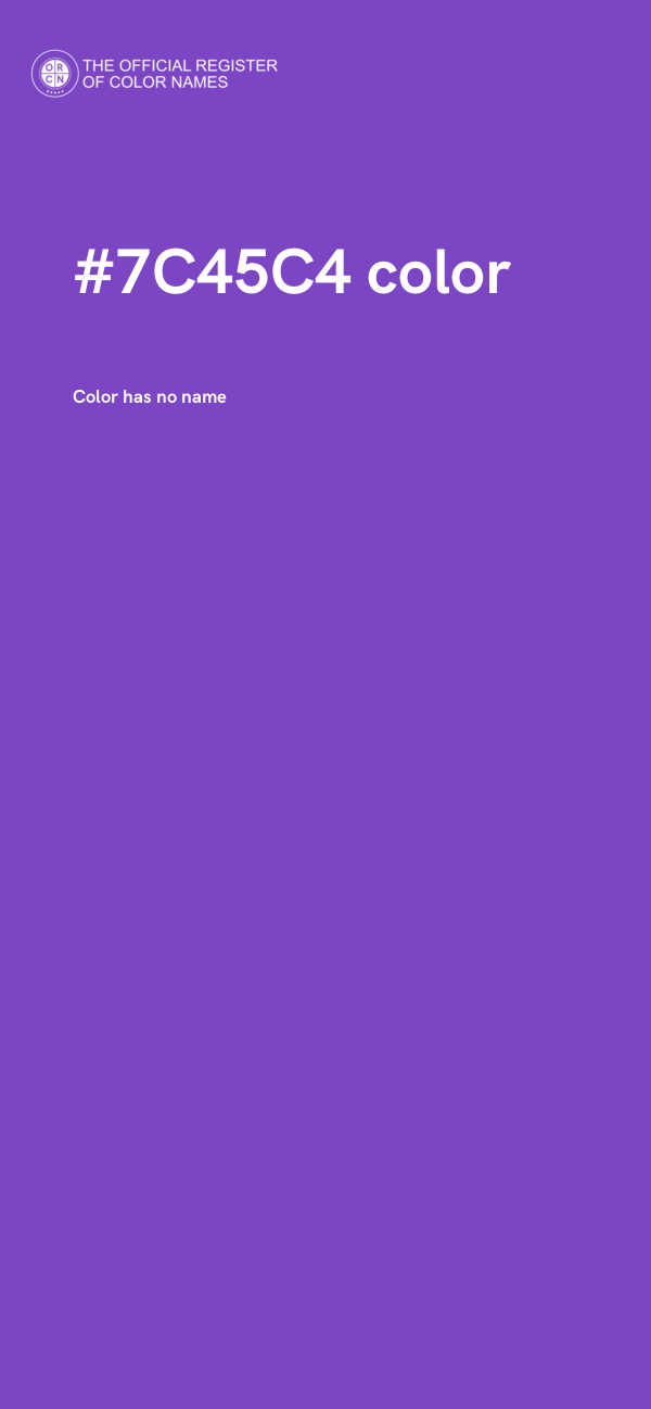 #7C45C4 color image