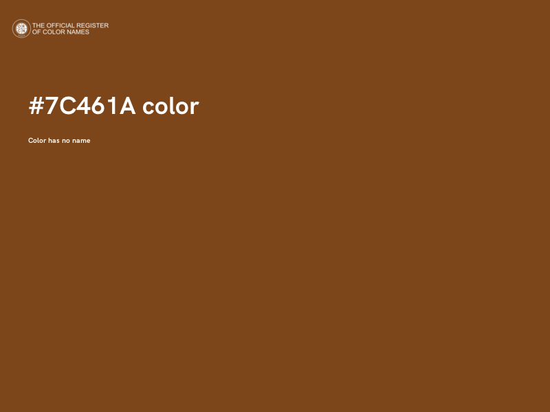 #7C461A color image