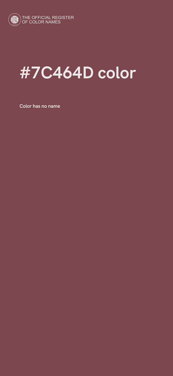 #7C464D color image