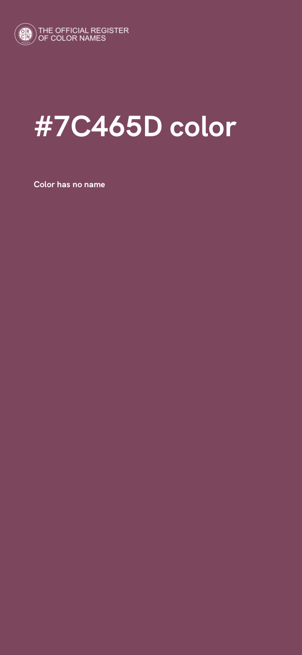 #7C465D color image