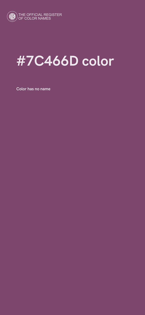 #7C466D color image