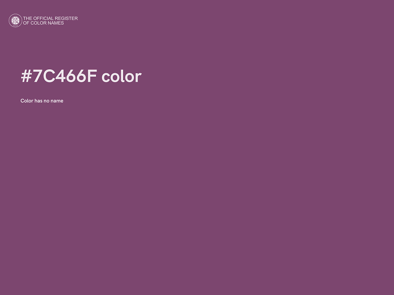 #7C466F color image