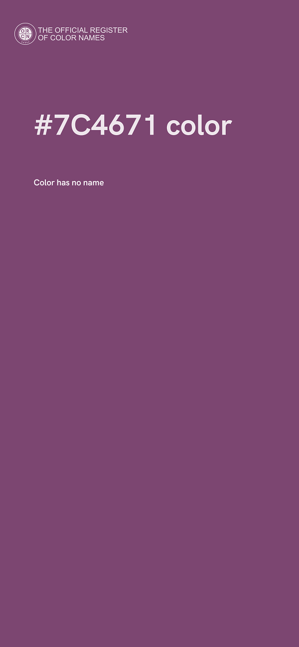 #7C4671 color image