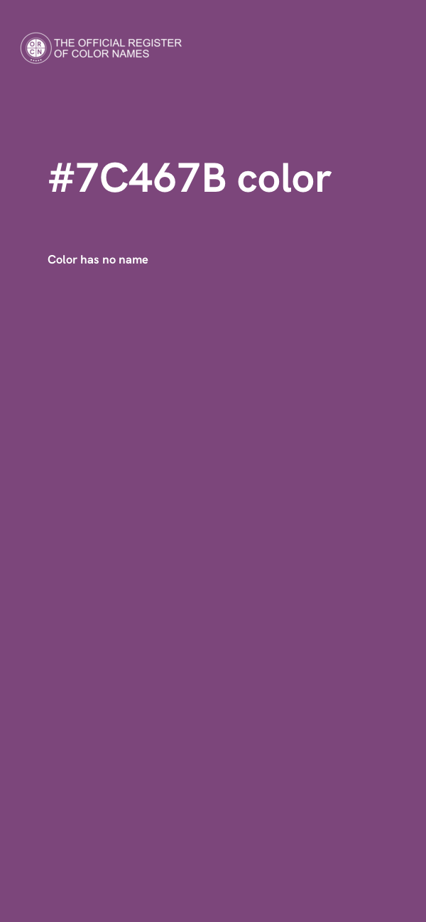 #7C467B color image