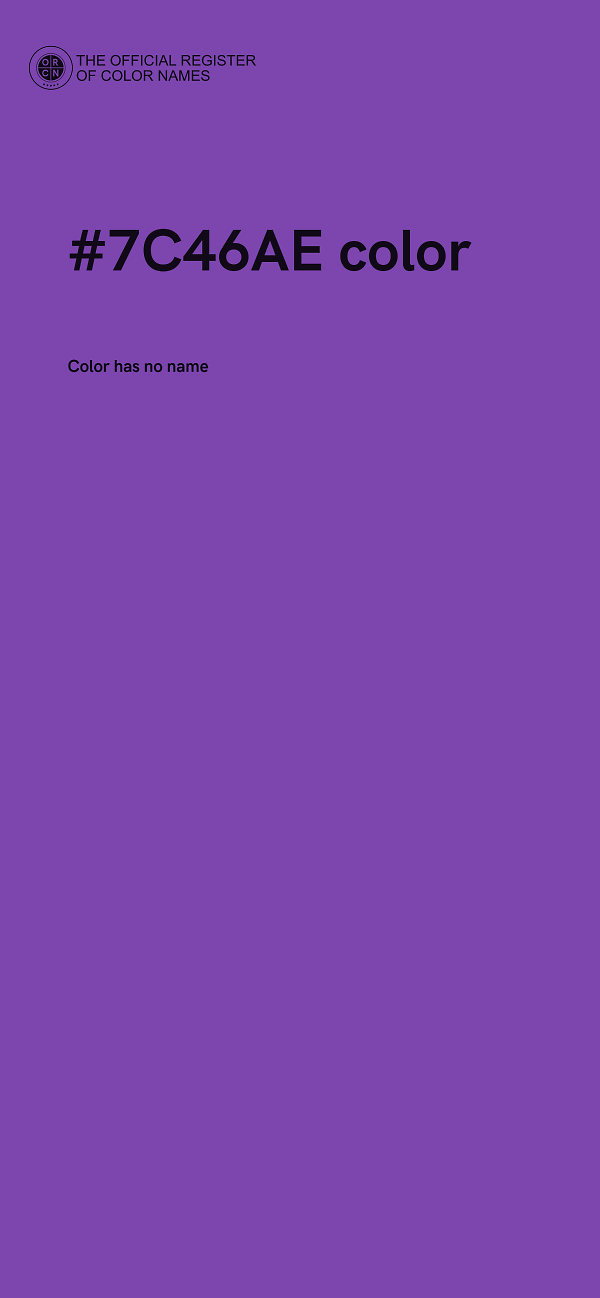 #7C46AE color image