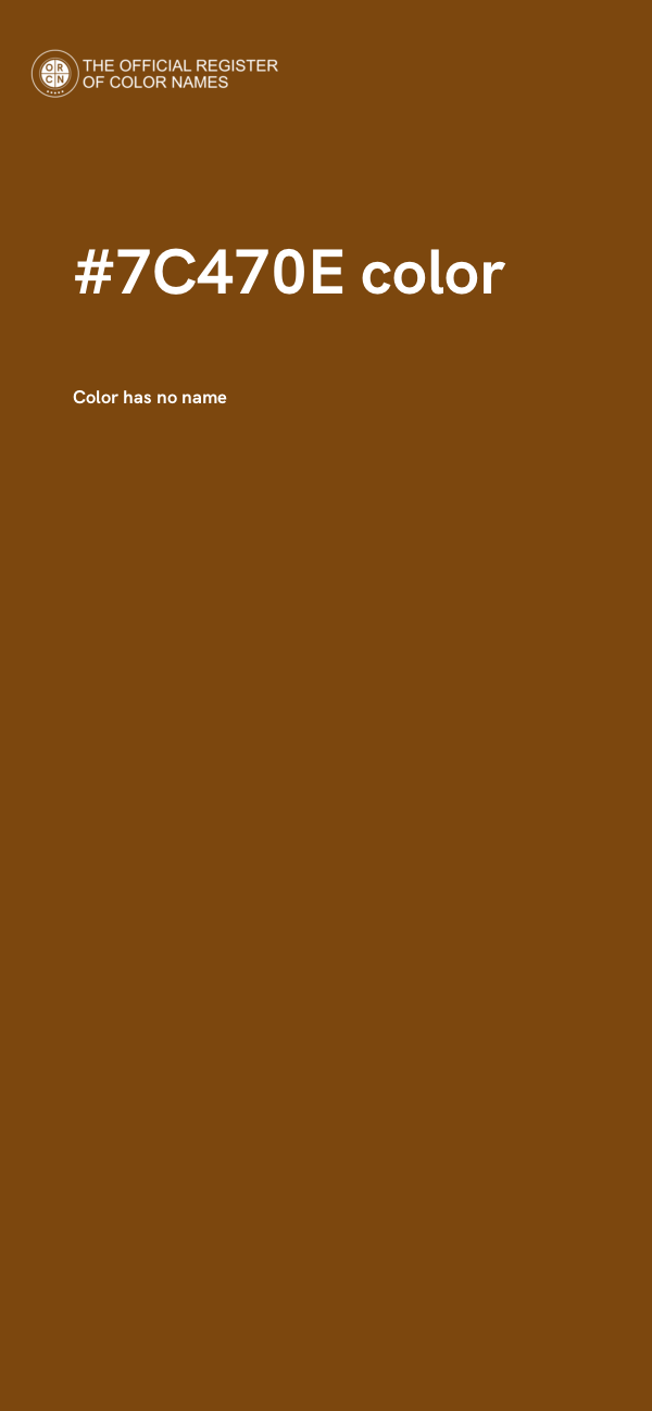 #7C470E color image