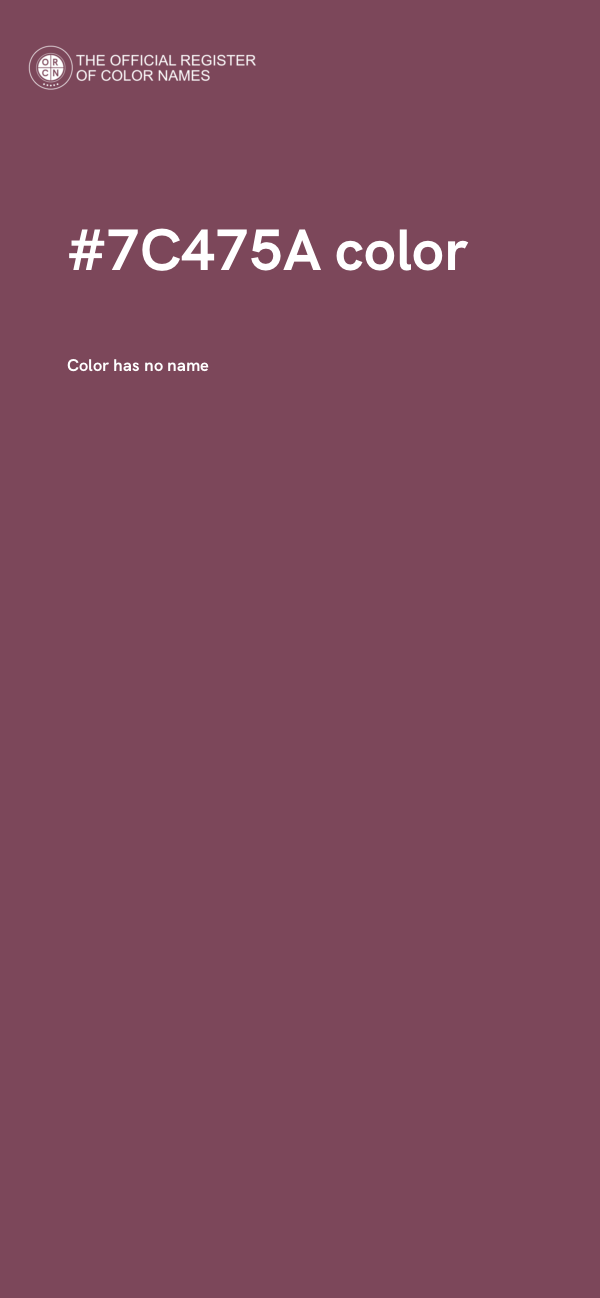 #7C475A color image