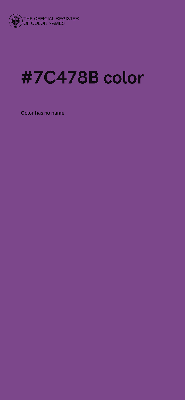 #7C478B color image
