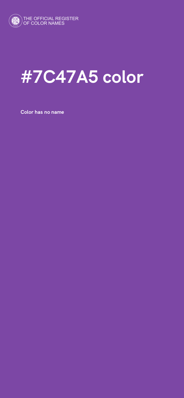 #7C47A5 color image
