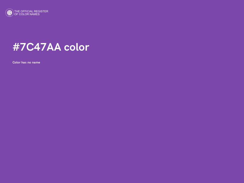 #7C47AA color image