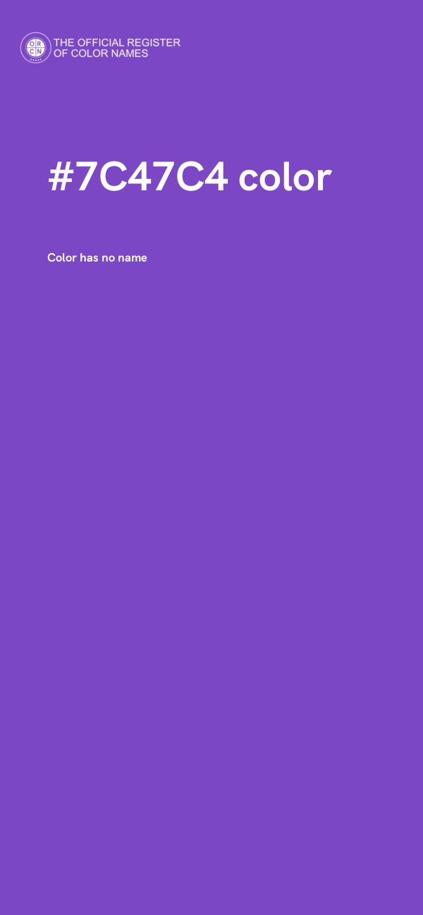 #7C47C4 color image