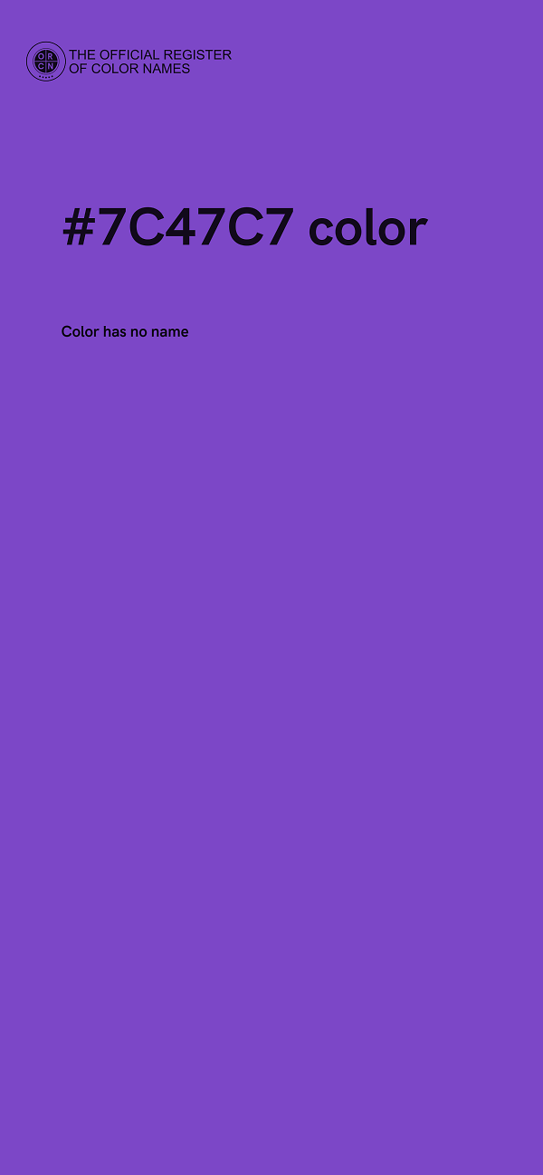 #7C47C7 color image