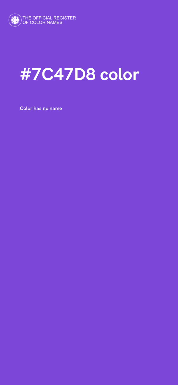 #7C47D8 color image
