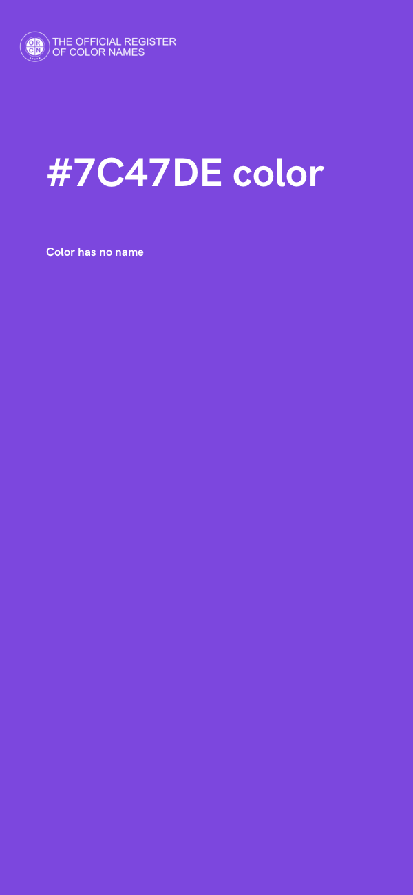#7C47DE color image